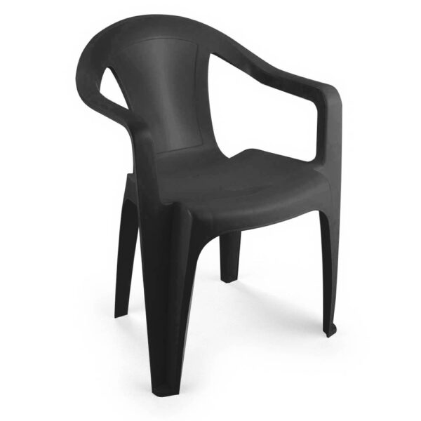 Poltrona de Plástico Alta: Conforto Empilhável - Imagem 2