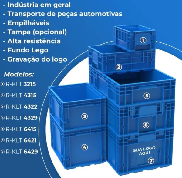 Caixas linha KLT padrão automotivo